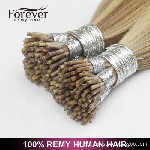 Forever hair extension factory double drawn aliexpress piano color straight 100 indian remy human pre-bonded hair extensions